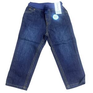 Carter’s Baby Boy Pull-On Jeans 24M NWT Denim Pants Elastic Waist Drawstring